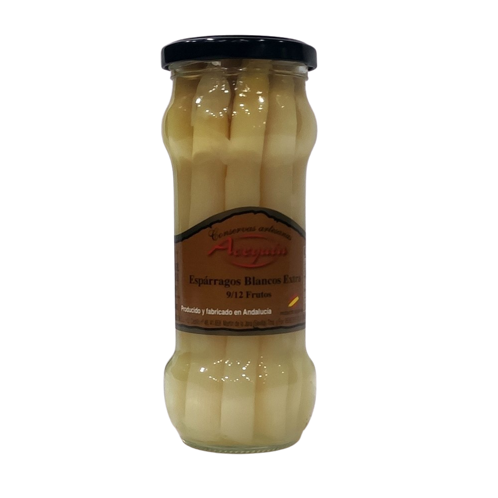 Espárragos Blancos Extra 9/12 Frutos D.O. Navarra Acequia 370Gr