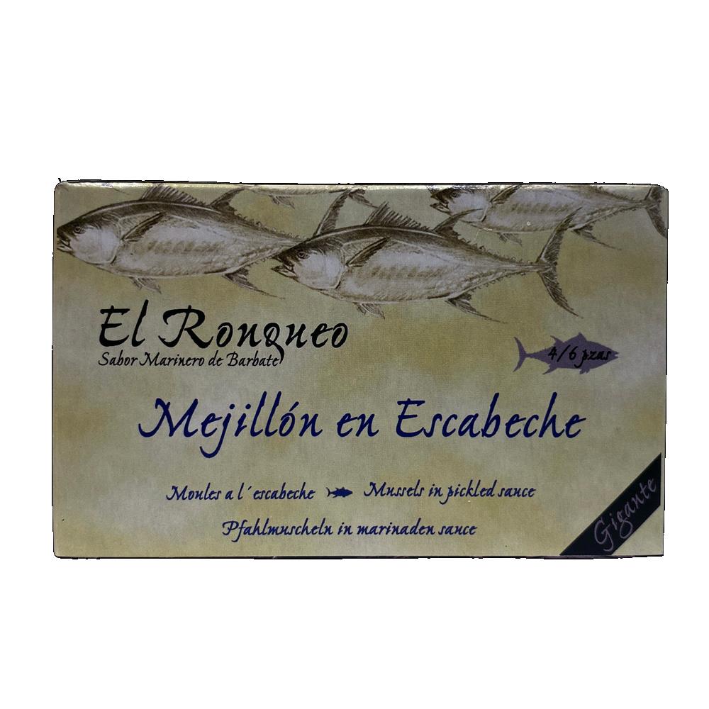 Mejillones en Escabeche El Ronqueo  4/6UNID. 115Gr OL120
